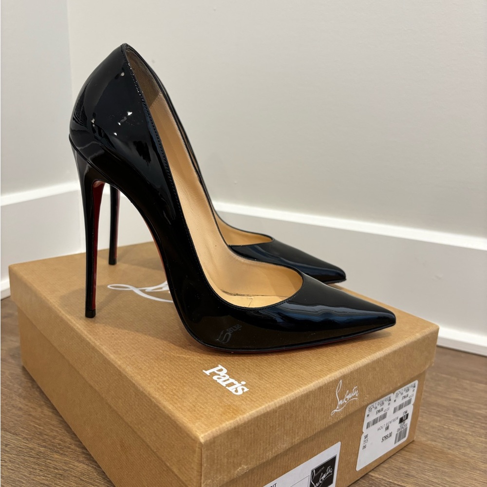 Christian Louboutin Glossy Black Stiletto Heels